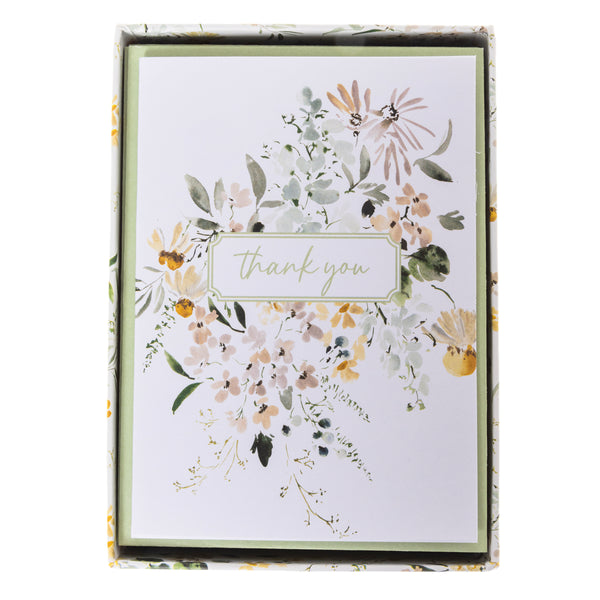 Spring Watercolor Floral Boxed Cards