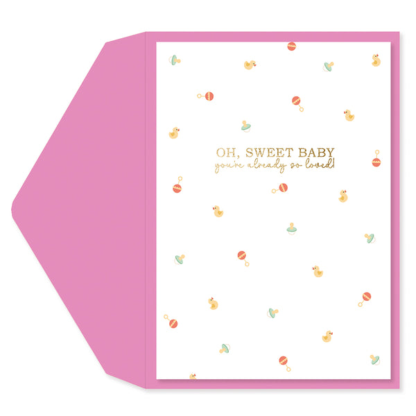 Simple Baby Icons Baby Card