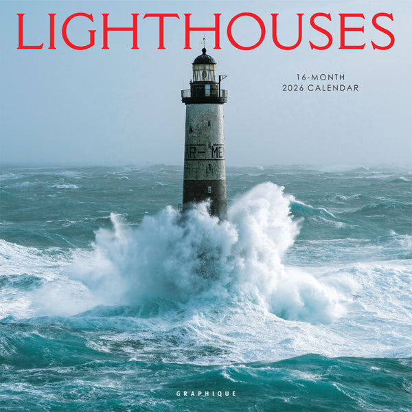 Lighthouses 12 x 12 Wall Calendar