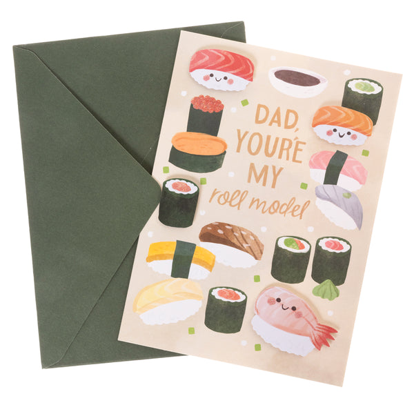 Sushi Dad Father's Day Handmade Card