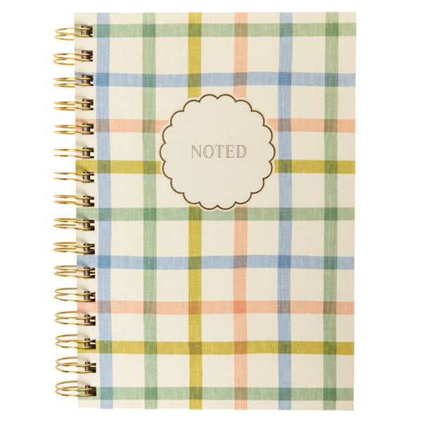 Plaid 6 x 8 Spiral Hard Cover Journal