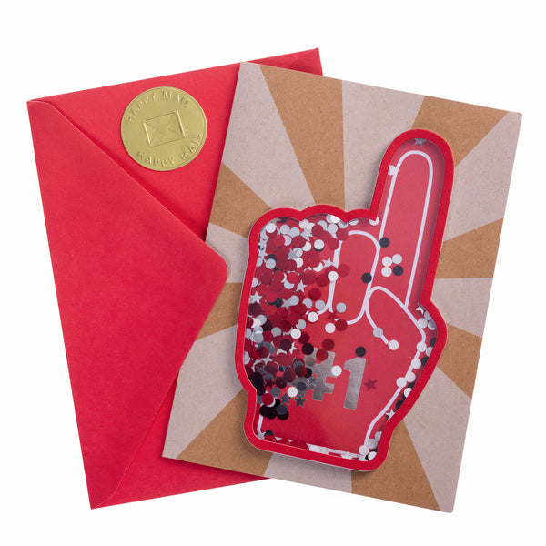 Foam Finger Father's Day Handmade Card