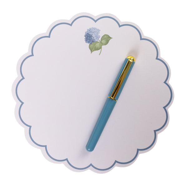 Hydrangea Diecut Die-cut Notepad & Pen