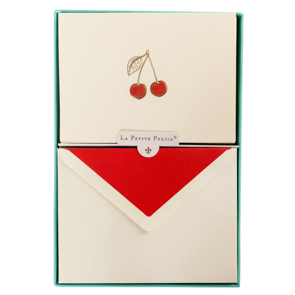 La Petite Presse Collection Cherries La Petite Presse Luxe Boxed Cards