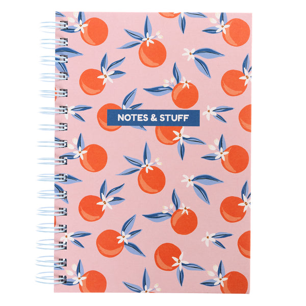 Oranges 6 x 8 Spiral Hard Cover Journal