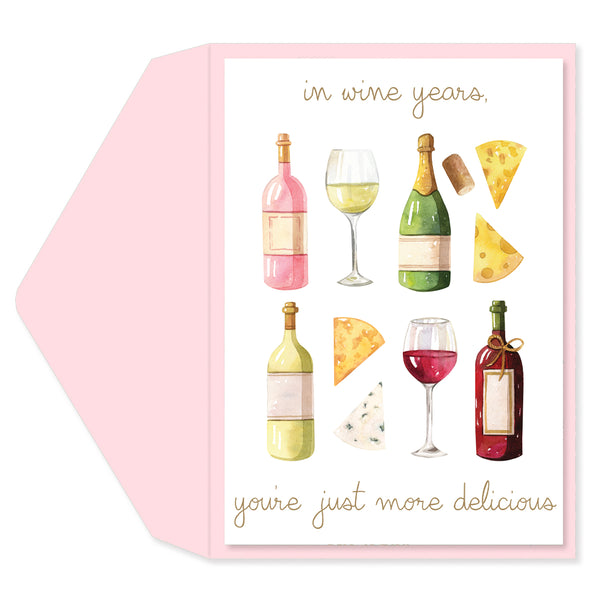 Wine Years Greeting Card