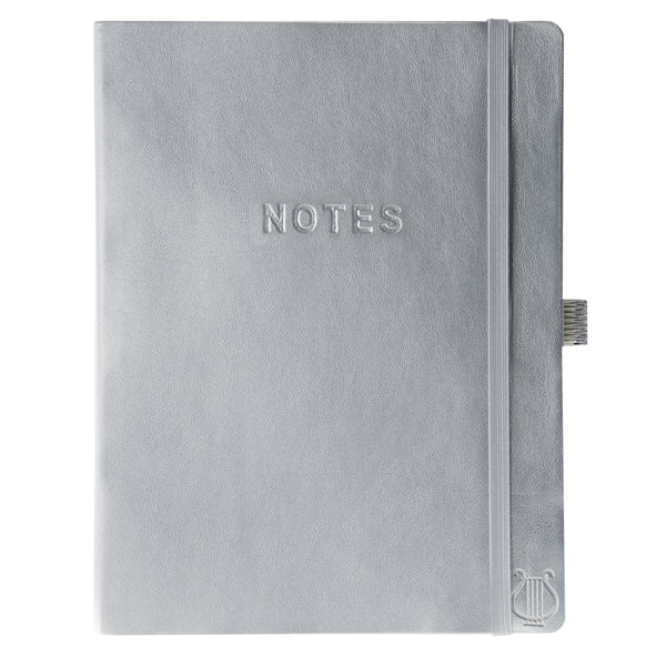 Apollo Collection Silver 6 x 8 Vegan Leather Journal