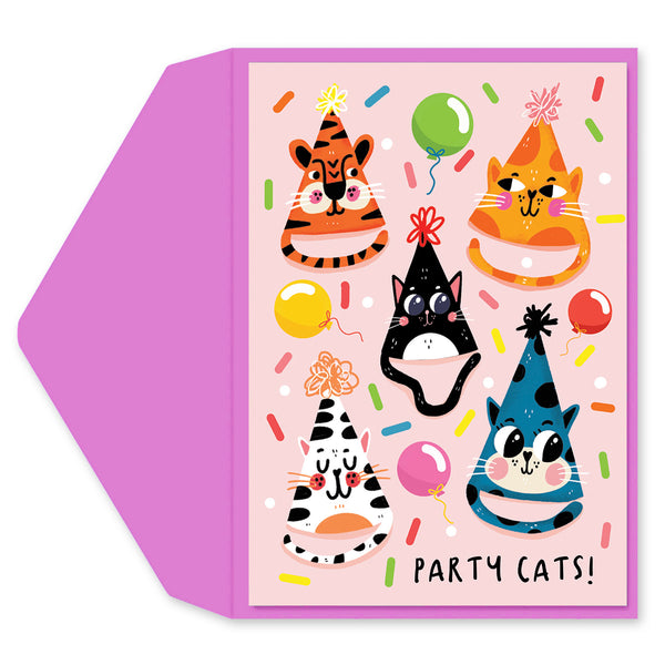 Party Hats Greeting Card