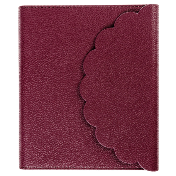 Plum Red 6 x 8 Vegan Leather Wrap Journal