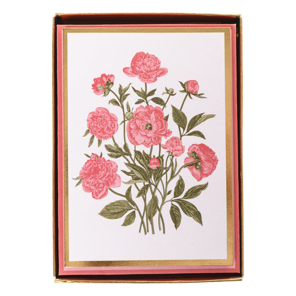 Peonies Boxed Cards
