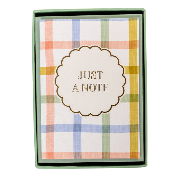 Plaid Boxed Cards