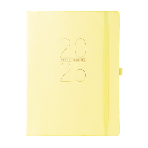 Apollo Collection Yellow 8 x 10 18-Month Vegan Leather Planner