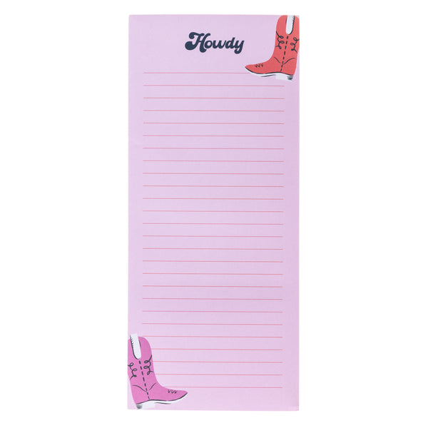 Cowboy Boots Magnetic Notepad