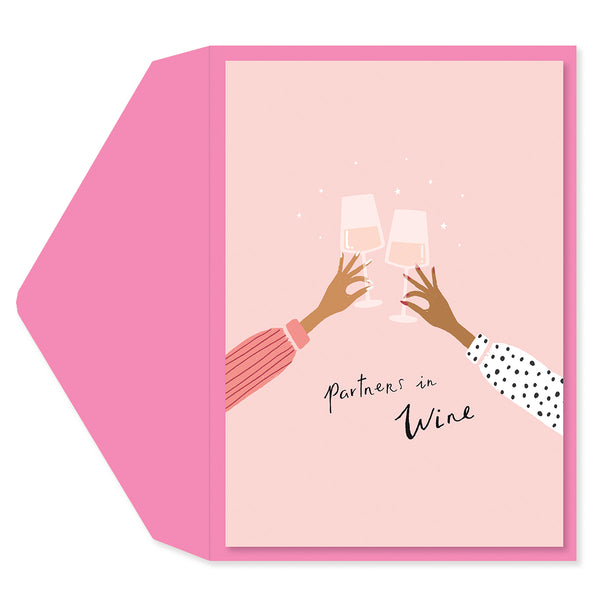 Partners in Wine Friendship Card