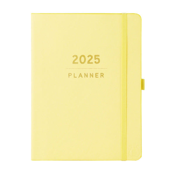 Apollo Collection Yellow 6 x 8 18 - Month Vegan Leather Planner - Graphique de France