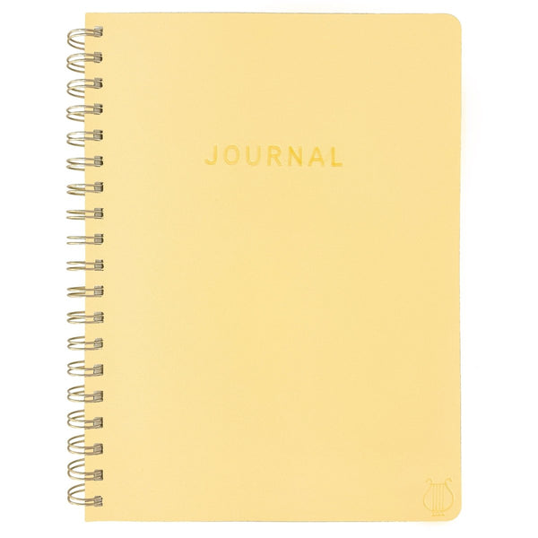 Apollo Collection Yellow 8 x 10 Spiral Vegan Leather Journal - Graphique de France