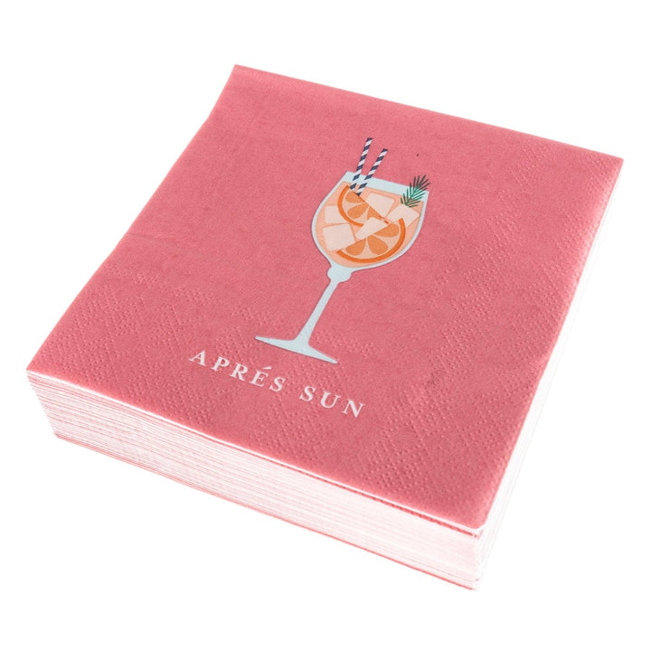 Apres Sun Cocktail Napkins - Graphique de France