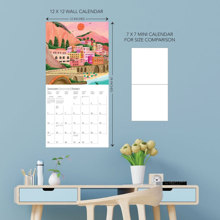 Around The World 12 x 12 Wall Calendar - Graphique de France
