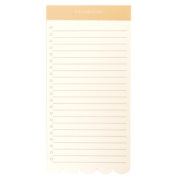 Taupe Die-Cut List Pad