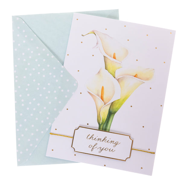 Calla lily Sympathy Handmade Card