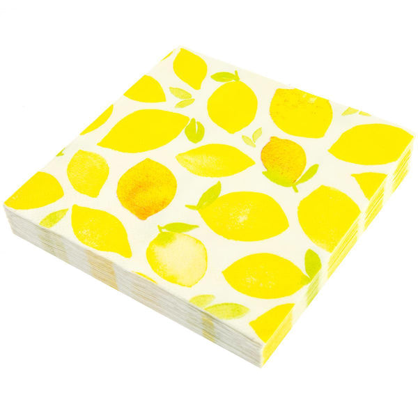 Lemon Zest Cocktail Napkins