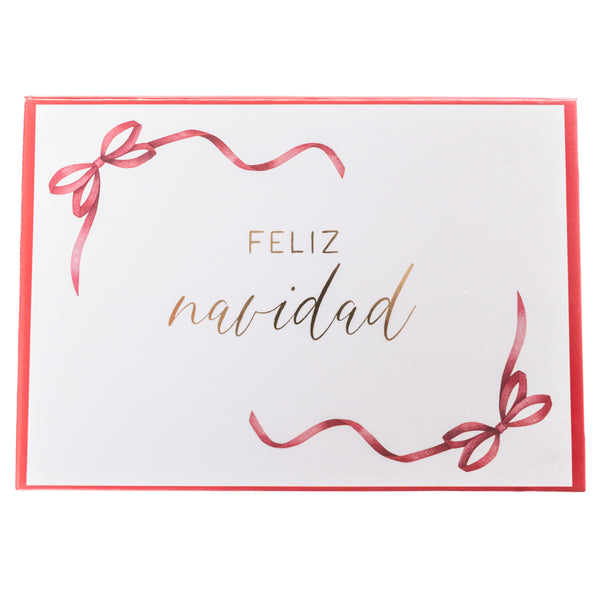 Feliz Navidad Holiday Flip Top Boxed Card