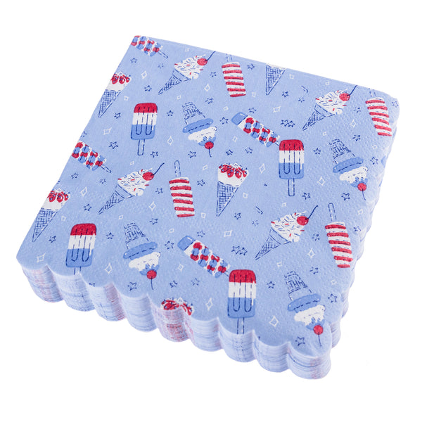 Patriotic Popsicles  Cocktail Napkins