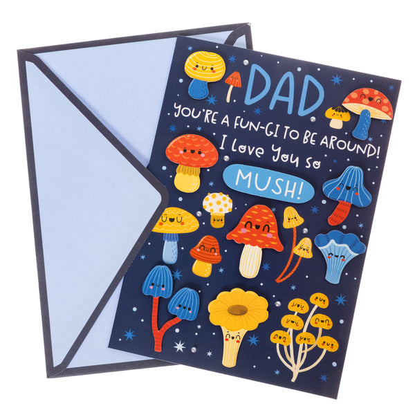 Mushrooom Dad Father's Day Handmade Card
