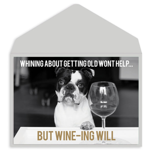 Wine-ing Greeting Card