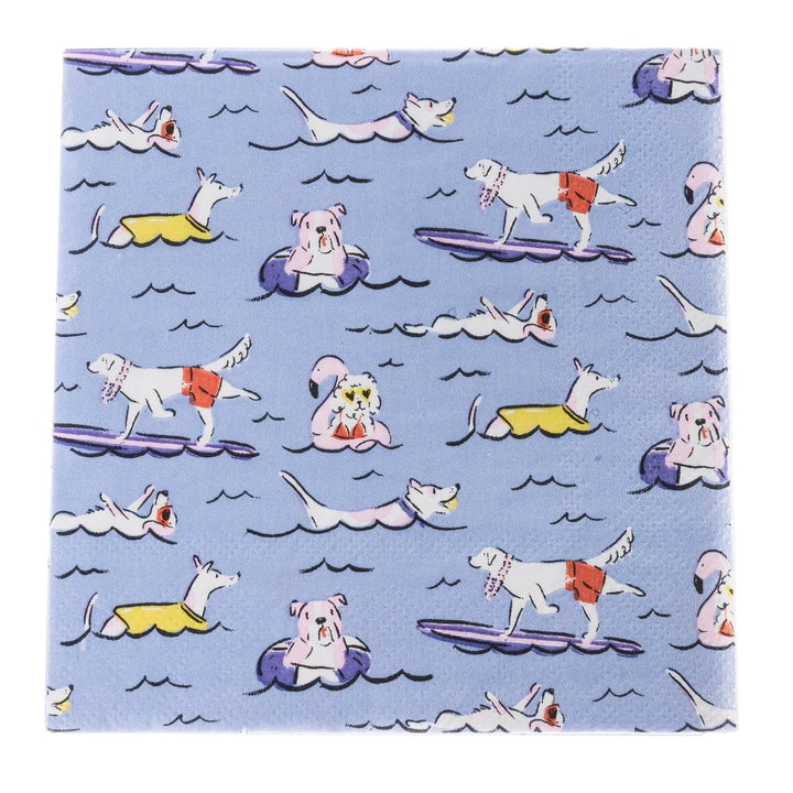 Beach Dogs Cocktail Napkins - Graphique de France