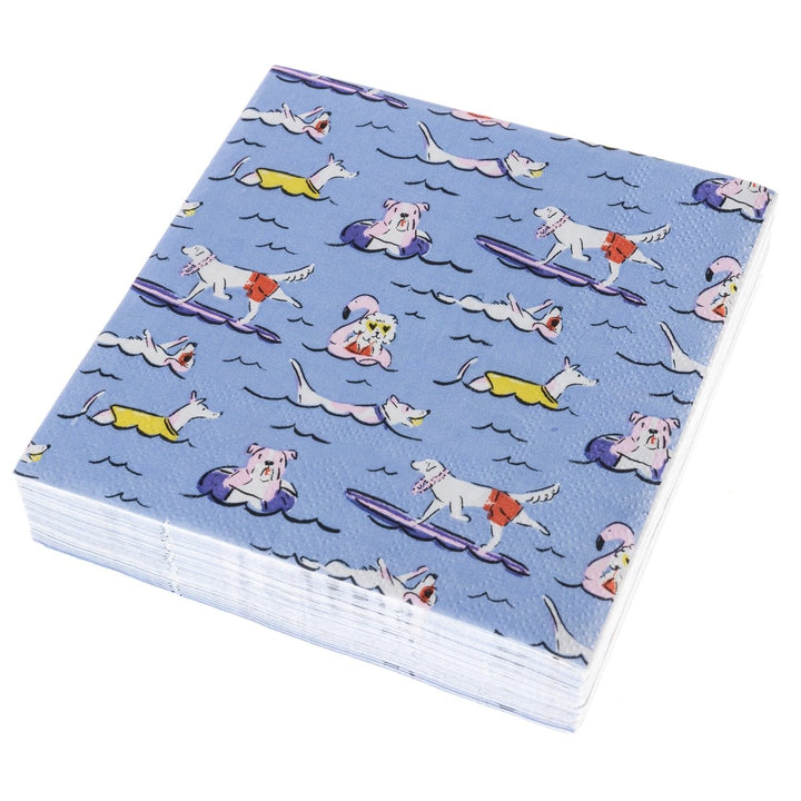 Beach Dogs Cocktail Napkins - Graphique de France