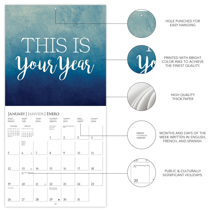 Best Day Ever 12 x 12 Wall Calendar - Graphique de France