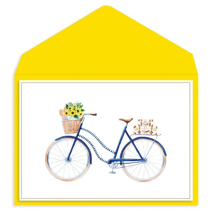 Blue Bicycle Blank Card - Graphique de France