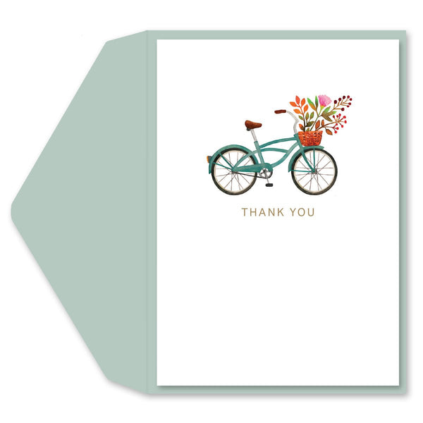 Blue Bicycle Thank You Card - Graphique de France