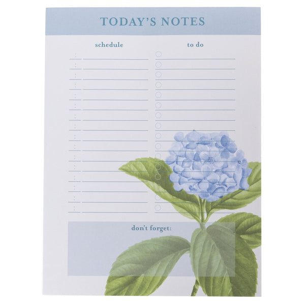 Blue Hydrangea Large Notepad - Graphique de France