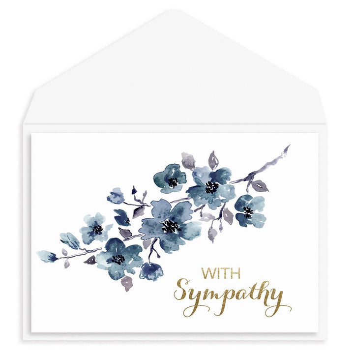 Blushing Blue Sympathy Card - Graphique de France