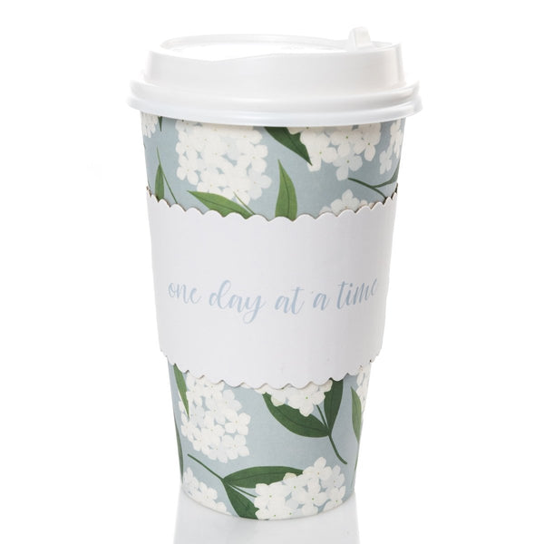 Bold Hydrangeas 12 Disposable Travel Cups - Graphique de France