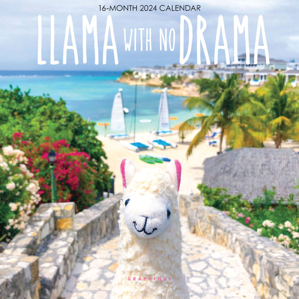 Llama With No Drama 7 x 7 Mini Calendar