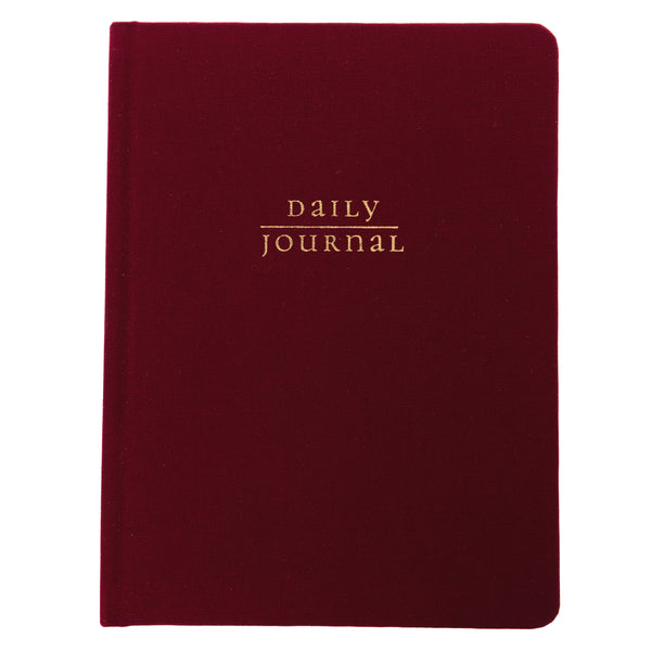 Burgundy 6 x 8 Fabric-Covered Journal