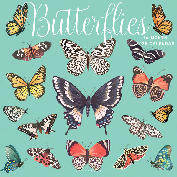 Butterflies 12 x 12 Wall Calendar
