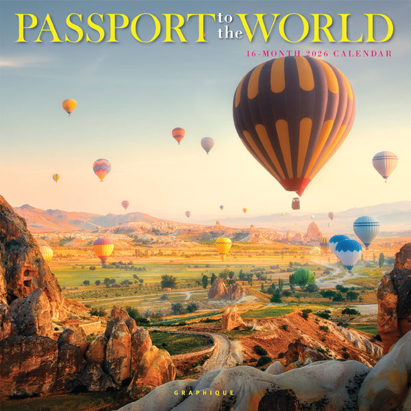 Passport to the World 12 x 12 Wall Calendar