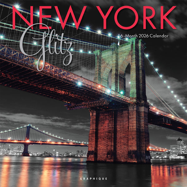 New York Glitz 12 x 12 Wall Calendar