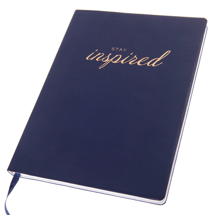 Caitlin Wilson Navy 7 x 9 Vegan Leather Journal - Graphique de France