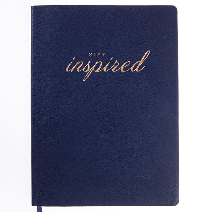 Caitlin Wilson Navy 7 x 9 Vegan Leather Journal - Graphique de France