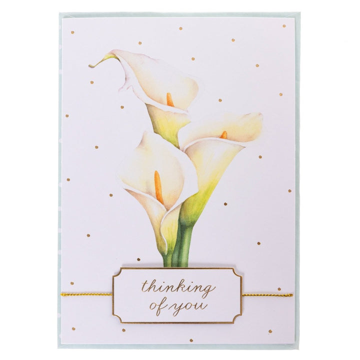 Calla lily Sympathy Handmade Card - Graphique de France