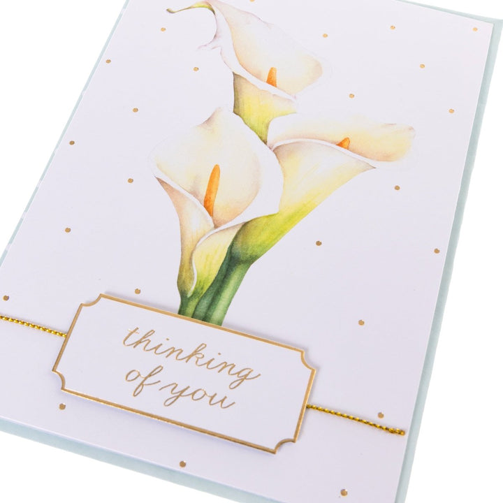 Calla lily Sympathy Handmade Card - Graphique de France