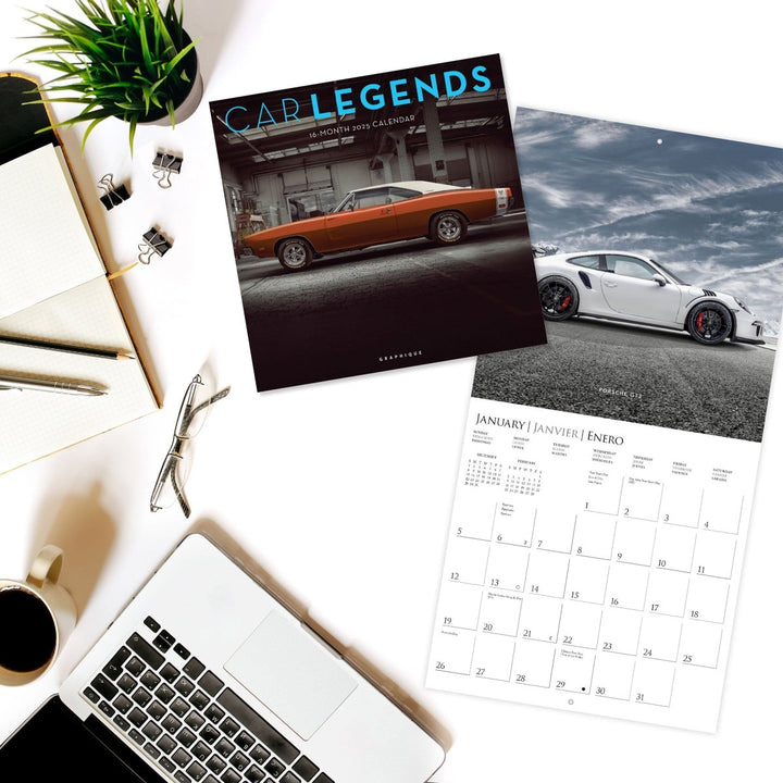 Car Legends 12 x 12 Wall Calendar - Graphique de France