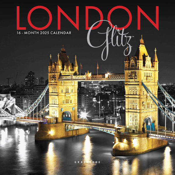 London Glitz 7 x 7 Mini Calendar