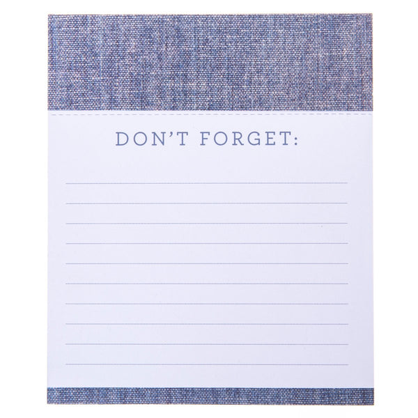 Chambray Jotter Notepad - Graphique de France