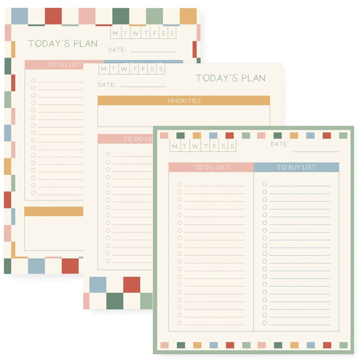 Check Set of 3 Notepads - Graphique de France